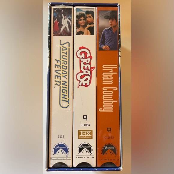 NEW John Travolta Collection - Grease, Urban Cowboy, Saturday Night Fever [VHS] - Picture 4 of 8